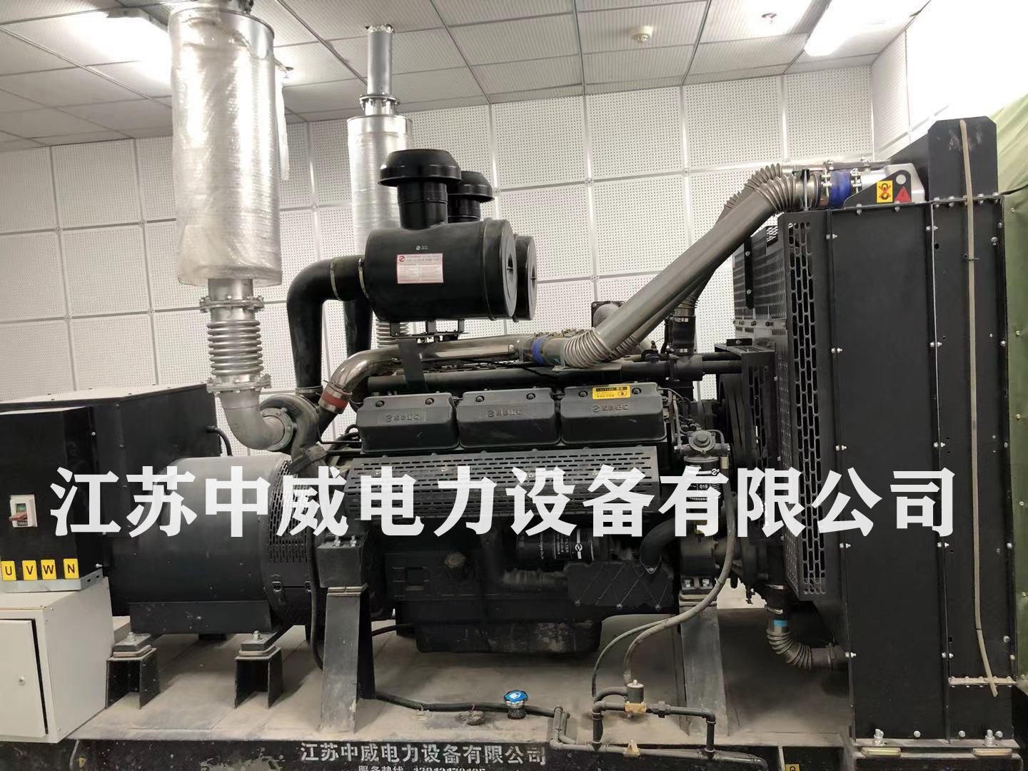 盐城市某医院在我公司签订一台500KW上柴股份柴油发电机组